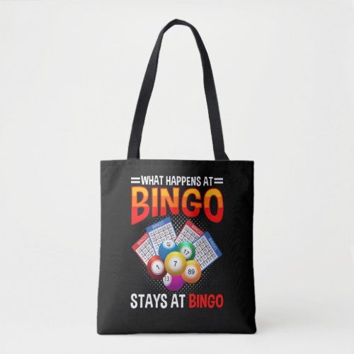 Funny Bingo Gamer Balls Card Gambler Quote Tote Bag