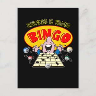 Funny Bingo Grandma Grandpa Bingo Gambling Postcard