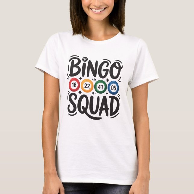 Funny Bingo Lover Design – Bingo Player Gift T-Shirt (Front)