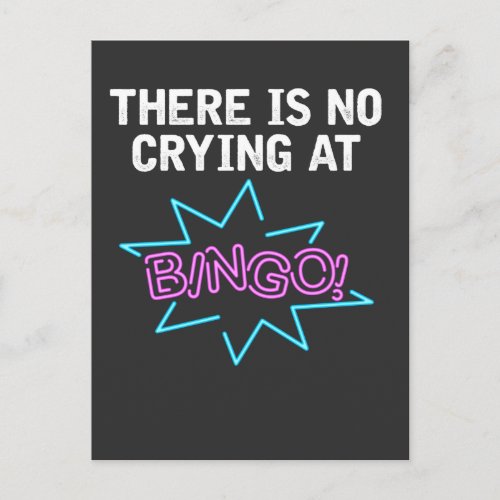 Funny Bingo Lover Saying Gambler and Gamer Postcard