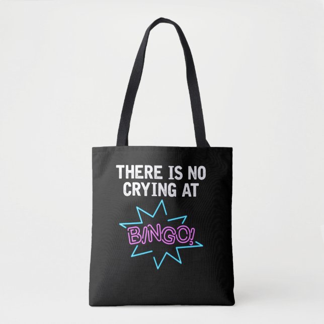 Funny Bingo Lover Saying Gambler and Gamer Tote Bag (Front)