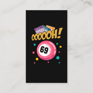 Funny Bingo Player 69 Joke Business Card