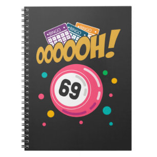 Funny Bingo Player 69 Joke Notebook