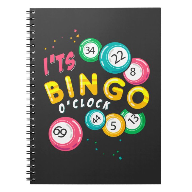 Funny Bingo Player Gambler Humor Notebook (Front)