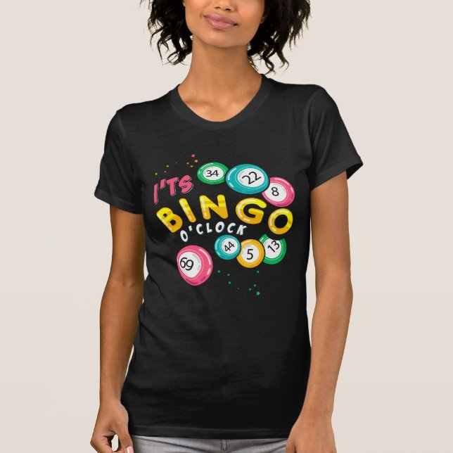 Funny Bingo Player Gambler Humor T-Shirt (Front)