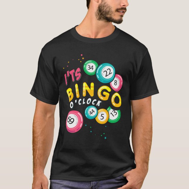 Funny Bingo Player Gambler Humor T-Shirt (Front)