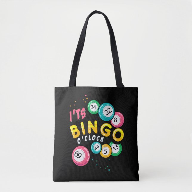 Funny Bingo Player Gambler Humor Tote Bag (Front)