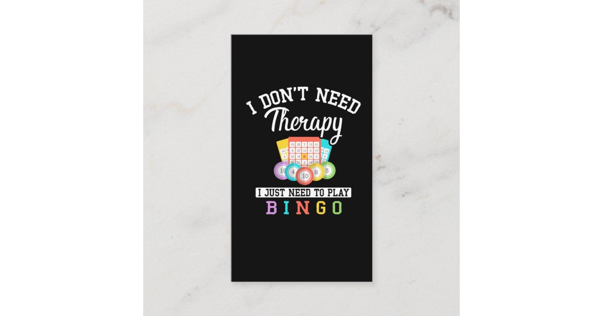 Funny Bingo Player Joke Business Card Zazzle