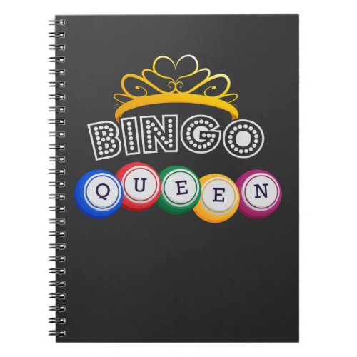 Funny Bingo Player Queen Granny Gambler Humor Notebook
