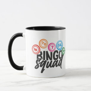 Funny Bingo squad word art Mug