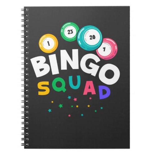 Funny Bingo Team Gambling Humor Notebook