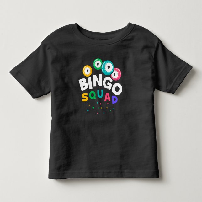 Funny Bingo Team Gambling Humor Toddler T-shirt (Front)