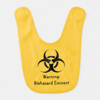 Funny biohazard Geek Stinky Baby Bib