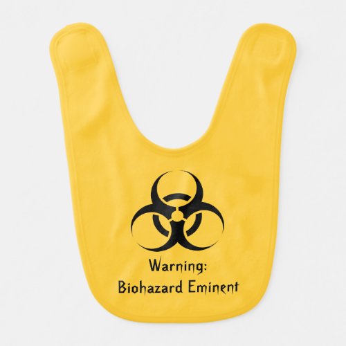 Funny biohazard Geek Stinky Baby Bib