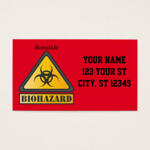 Funny Biohazard Warning Sign Thunder_Cove
