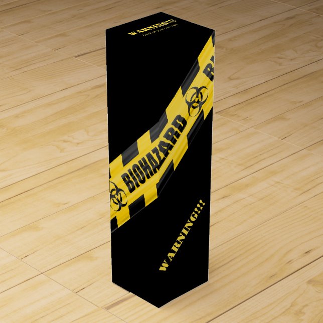 Funny BioHazard Wine Box (Front)