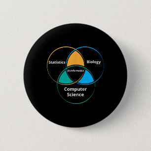 Funny Bioinformatics Biology Science Teacher Gift  Button