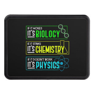 Funny Biology Chemistry Physics Science Nerd Hitch Cover
