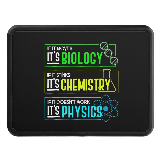 Funny Biology Chemistry Physics Science Nerd Hitch Cover (Front)