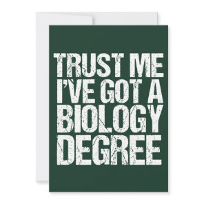Funny Biology Major Graduation Biologist Graduate Card