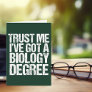Funny Biology Major Graduation Green Biologist Card