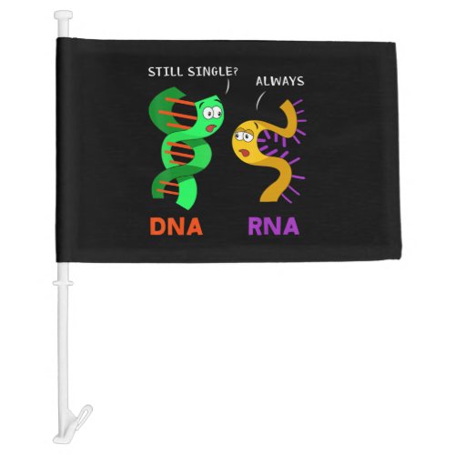 Funny Biology Pun Biologist Teacher Professor Gift Car Flag