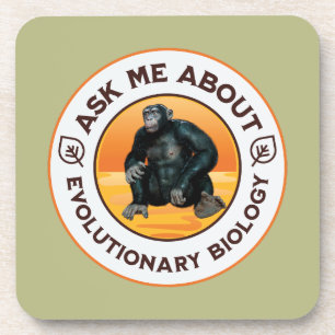 Funny Biology Teacher Evolution Humor Gift Beverage Coaster