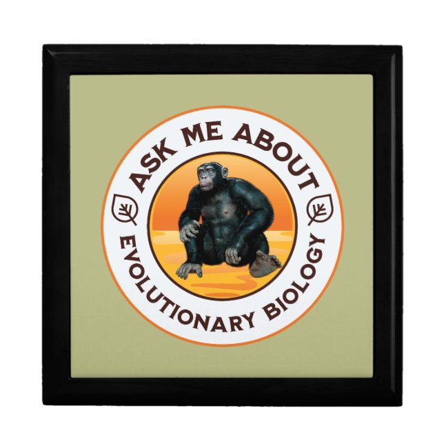 Funny Biology Teacher Evolution Humor Gift Box (Front)