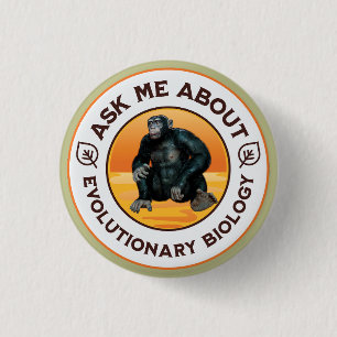 Funny Biology Teacher Evolution Humor Gift Button
