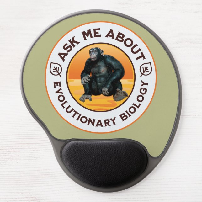 Funny Biology Teacher Evolution Humor Gift Gel Mouse Pad (Front)