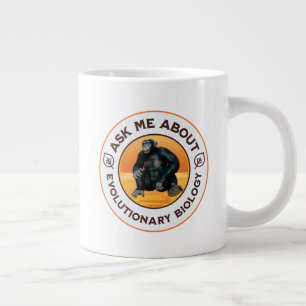 Funny Biology Teacher Evolution Humor Gift Giant Coffee Mug