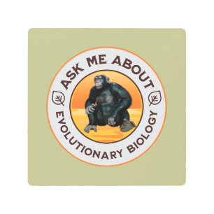 Funny Biology Teacher Evolution Humor Gift Metal Print