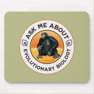 Funny Biology Teacher Evolution Humor Gift Mouse Pad
