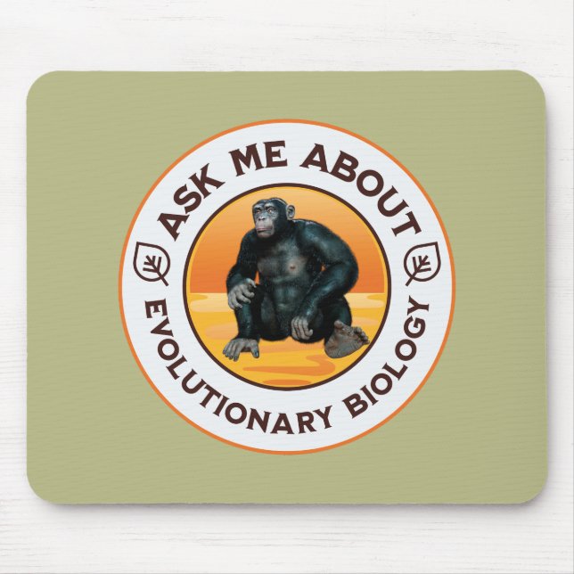 Funny Biology Teacher Evolution Humor Gift Mouse Pad (Front)