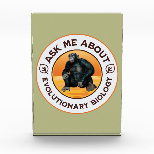Funny Biology Teacher Evolution Humor Gift Photo Block (Front)