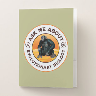 Funny Biology Teacher Evolution Humor Gift Pocket Folder