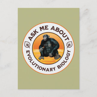 Funny Biology Teacher Evolution Humor Gift Postcard