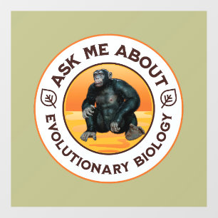 Funny Biology Teacher Evolution Humor Gift Wall Decal