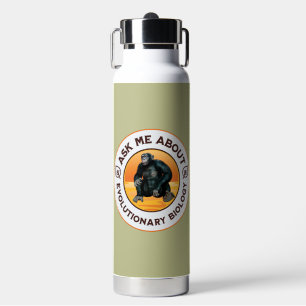Funny Biology Teacher Evolution Humor Gift Water Bottle