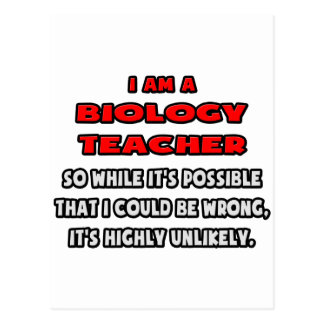 Funny Biology Teacher Cards | Zazzle