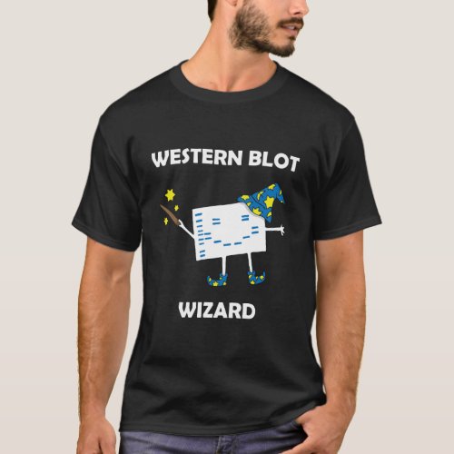 Funny Biology Western Blot Wizard T_Shirt