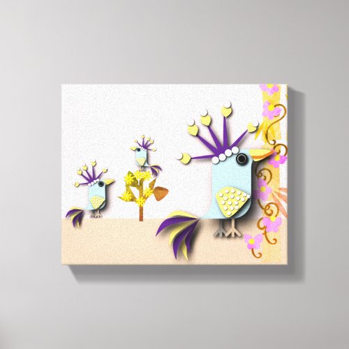 Funny Bird Canvas