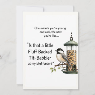 Funny Bird Card Birdwatcher Humor Birthday Card