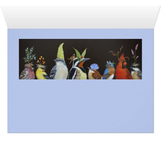 Funny bird card with sapsucker (Inside Horizontal (Bottom))