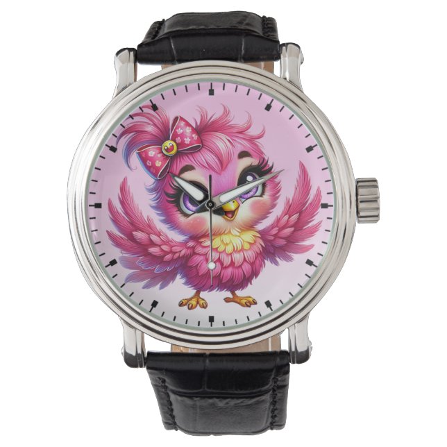 Funny Bird Cartoon Sublimation-56342 Watch (Front)