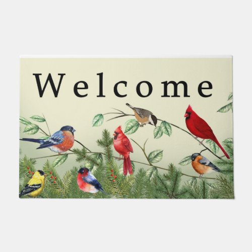 Funny Bird Doormat Bird Lover Mat Colorful Bird Doormat