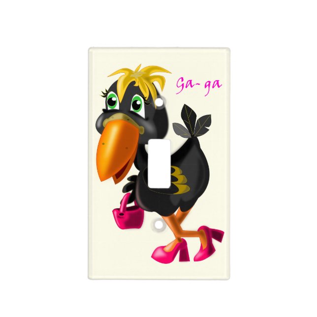 Funny Bird Light Switch Cover (Front)