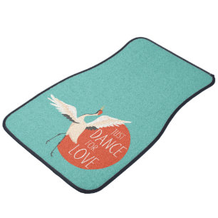 Funny Bird Message - Just Dance For Love 1 Car Floor Mat
