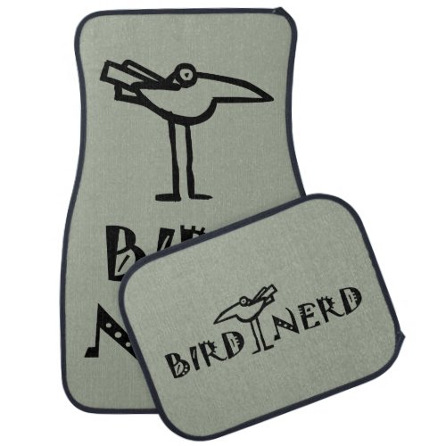 Funny Bird Nerd Birding Birdwatching Car Floor Mat