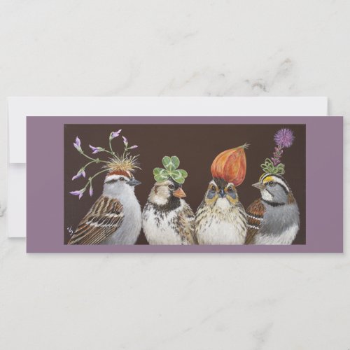 funny bird party card